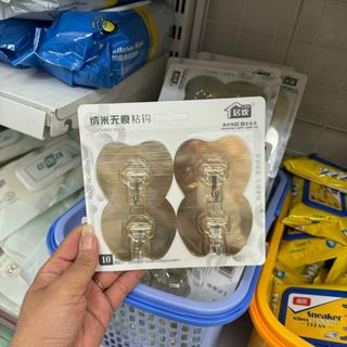 Vỉ 4 móc hình táo , vỉ móc trong , vỉ móc bạc , vỉ móc nhôm giá sỉ