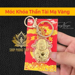 Sỉ Móc Khóa Ông Thần Tài Mạ Vàng 24K - Thiết Kế Cao Cấp, Phong Thủy Mang Lại May Mắn & Tài Lộc