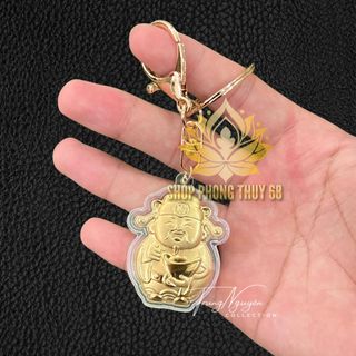 Sỉ Móc Khóa Ông Thần Tài Mạ Vàng 24K - Thiết Kế Cao Cấp, Phong Thủy Mang Lại May Mắn & Tài Lộc