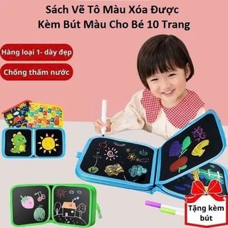 Sách Vẽ Tô Màu Xóa Được Kèm Bút Màu