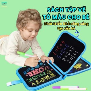 Sách Vẽ Tô Màu Xóa Được Kèm Bút Màu