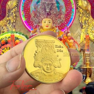 Sỉ Đồng Xu Lưu Niệm Bà Chúa Xứ Châu Đốc Mạ Vàng