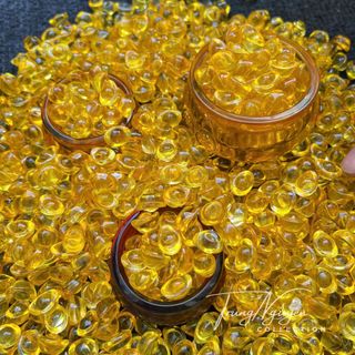 Sỉ  Thỏi Vàng Thủy Tinh Pha Lê Kim Nguyên Bảo Long Lanh Cực đẹp , Kích thước 14mm