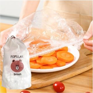 Set 100 túi màng bọc thực phẩm gấu
