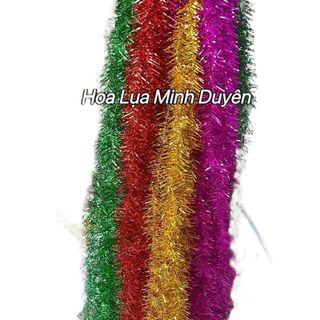 100 Dây Kim Tuyến Trang Trí Đủ Màu. Dây Kim Tuyến Trang Trí Giỏ Quà Dài 1m, Trang Trí Lãng Hoa ,Mũ Sinh Nhật