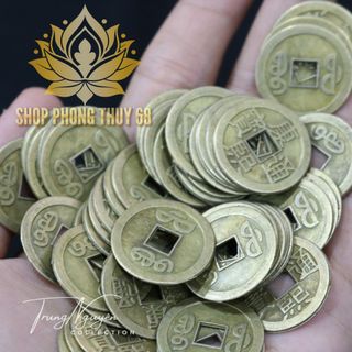 Sỉ  Đồng Tiền Xu Ngũ Đế, Âm Dương, Gieo Quẻ, phong thuỷ, bỏ móng nhà...Chất Liệu Hợp Kim Đồng Thau