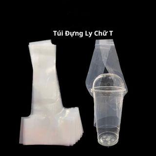 (600G)Túi Chữ T Đựng Ly Trà Sữa, Trà Trái Cây, Túi Đựng Ly Cafe Mang Đi