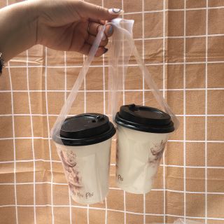 (600G)Túi Chữ T Đựng Ly Trà Sữa, Trà Trái Cây, Túi Đựng Ly Cafe Mang Đi