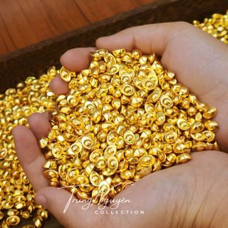 Sỉ Thỏi Vàng Mini Hợp Kim 1g Mạ Vàng Kim Nguyên Bảo