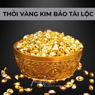 Sỉ Thỏi Vàng Mini Hợp Kim 1g Mạ Vàng Kim Nguyên Bảo