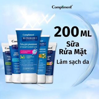 Gel Rửa Mặt Compliment No Problem - Làm Sạch Sâu, Giảm Kiềm Dầu 200ml