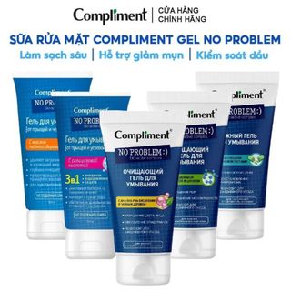 Gel Rửa Mặt Compliment No Problem - Làm Sạch Sâu, Giảm Kiềm Dầu 200ml