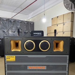 Loa Kéo Bình & Điện Nanomax Pro-500 Bass Đôi 50cm 3050w