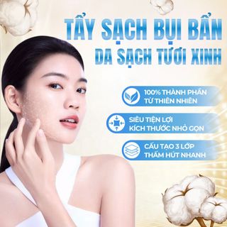 Bông Tẩy Trang 222 Miếng Lameila Cotton Pads FM 3 Lớp