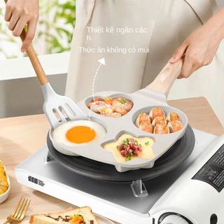 CHẢO 4 NGĂN NGÔI SAO & TIM CÁN GỖ