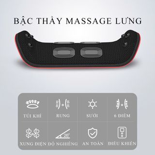 MÁY MASSAGE LƯNG CỘT SỐNG 3 CHẾ ĐỘ RUNG SƯỞI ẤM