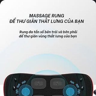 MÁY MASSAGE LƯNG CỘT SỐNG 3 CHẾ ĐỘ RUNG SƯỞI ẤM