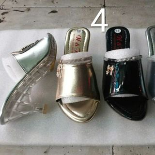 Dép nữ đế mica trong suốt thời trang