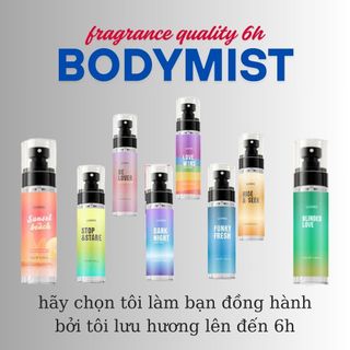 nước hoa giá rẻ bodymist nam nữ 105ml gồm 15 mùi lưu hương mới 6h