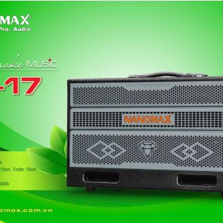 Loa Karaoke Nanomax X-17 Bass Đôi 16cm 320w