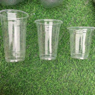 Lốc 50 cốc nhựa 360ml  dùng 1 lần trong suốt chịu nhiệt nóng lạnh đựng trà sữa,...