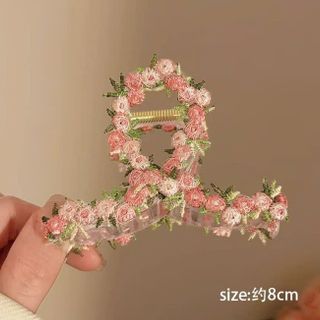 GẤP TÓC CHÉO THÊU HOA 13CM