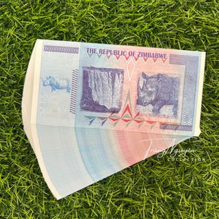 Sỉ Tiền Lưu Niệm Zimbabwe 100 Tỷ Tỷ Con Tê Giác Lì Xì Tết , Qùa Tặng