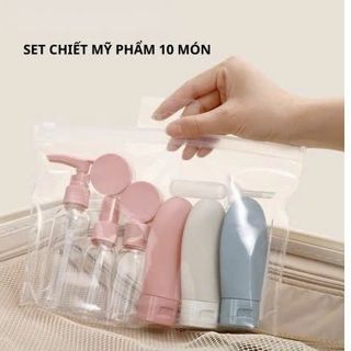 Bộ Chiết Mỹ Phẩm Du Lịch 10 Món
