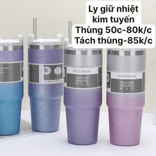 Ly Giữ Nhiệt Pha Màu Kim Tuyến (Thùng 50 Cái)