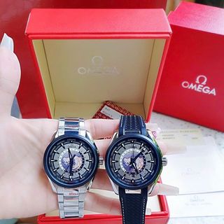 ĐỒNG HỒ NAM CAO CẤP AMEGA SEAMASTER AQUA MÁY CƠ DÂY ĐEN