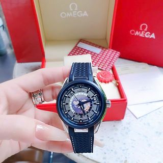 ĐỒNG HỒ NAM CAO CẤP AMEGA SEAMASTER AQUA MÁY CƠ DÂY ĐEN