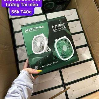 Quạt Để Bàn Treo Tường Tai Mèo