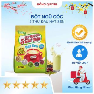Bột Ngũ cốc 5 thứ đậu hạt sen có đường uống liền - bịch 400g (16gói x 25g) - Life's Food