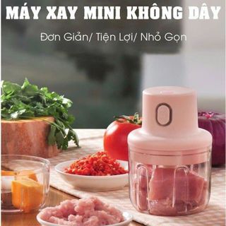 Máy Xay Tỏi, Ớt Đa Năng 250ML Màu Hồng