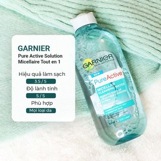 Nước Tẩy Trang GARNIER Micellar Cleansing Water Làm Sạch Sâu Dịu Nhẹ Cho Mọi Loại Da 400ML