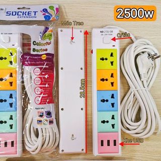 Ổ CẮM ĐIỆN SOCKET DÂY DÀI 5M NĐ 215U