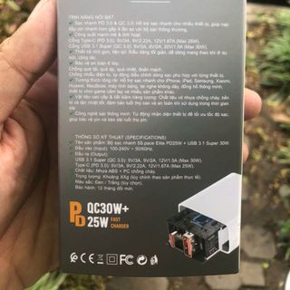 Củ sạc 5S Pace 2 cổng sạc nhanh Usb + C suppervooc turbo siêu nhanh