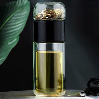 Cốc bình thủy tinh tách trà cách nhiệt hai lớp dày dặn , tiẹn lợi 280ml- 350ml-480ml . IN LOGO THEO YÊU CẦU ( Hàng Giá Tận Xưởng )