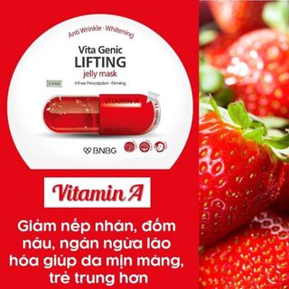 Mặt Nạ Giấy BNBG Vita Genic Jelly Mask Phục Hồi, Cấp Ẩm, Sáng Da (Vitamin A,B,C,E, trà xanh)