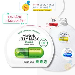 Mặt Nạ Giấy BNBG Vita Genic Jelly Mask Phục Hồi, Cấp Ẩm, Sáng Da (Vitamin A,B,C,E, trà xanh)