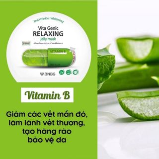 Mặt Nạ Giấy BNBG Vita Genic Jelly Mask Phục Hồi, Cấp Ẩm, Sáng Da (Vitamin A,B,C,E, trà xanh)