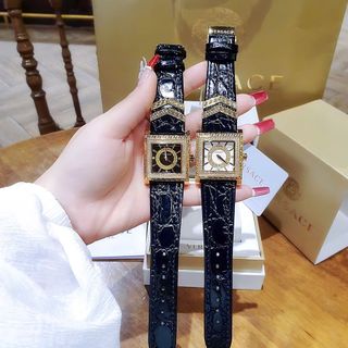 ĐỒNG HỒ NỮ CAO CẤP VERSAT DV25 DÂY DA CÁ SẤU MẶT VUÔNG VIỀN HỘT
