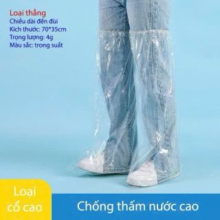 ( Combo 5 Đôi  ) Bọc Giày Đi Mưa Trong Suốt Bằng Nhựa Dày Chống Nước Tiện Lợi