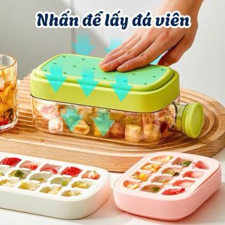 Khay làm đá viedn thông minh 2 trong 1 tích hợp bình đựng nước ( 500ml )