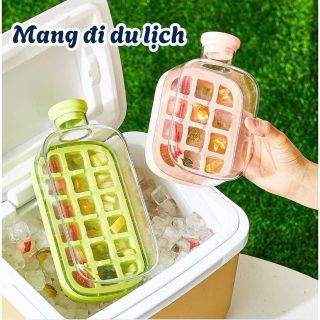 Khay làm đá viedn thông minh 2 trong 1 tích hợp bình đựng nước ( 500ml )