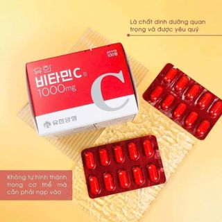 Viên uống mờ nám trắng da vitamin C Yuhan 100v