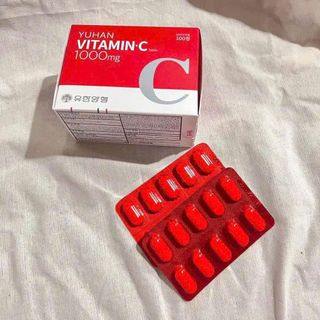 Viên uống mờ nám trắng da vitamin C Yuhan 100v