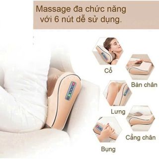 GỐI MASSAGE VAI GÁY CỘT SỐNG 20 BI OKATO