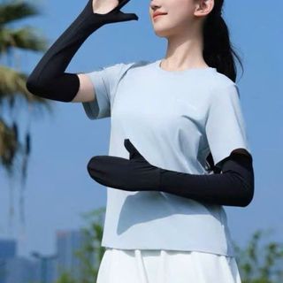 Găng tay chống nắng chất băng lụa thoáng mát chống UV