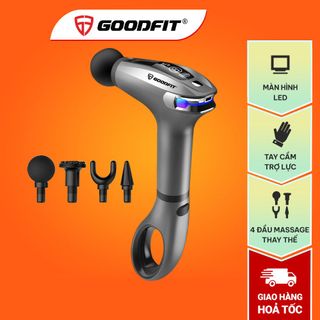 Máy massage cầm tay chính hãng GOODFIT GF01MG có tay cầm trợ lực